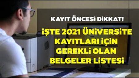 Üniversite Kayıt İşlemleri ve Gereken Belgeler