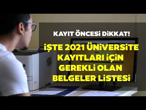 Üniversite Kayıt İşlemleri ve Gereken Belgeler